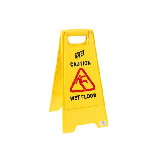 Professional A-Frame Dual Message Wet Floor / Cleaning In Progress Sign FLO5012