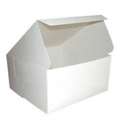 6 x 6 x 2.5 Inch White Cake Box - Box of 250