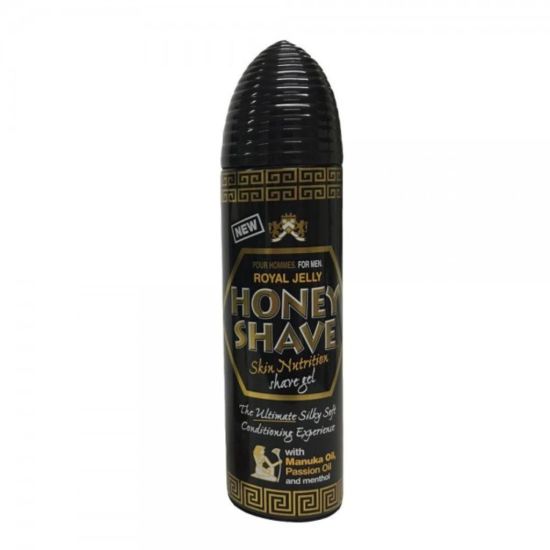 Honey Shave Aerosol Bottle Shaving Gel With Royal Jelly & Manuka Oil 200ml SC6001