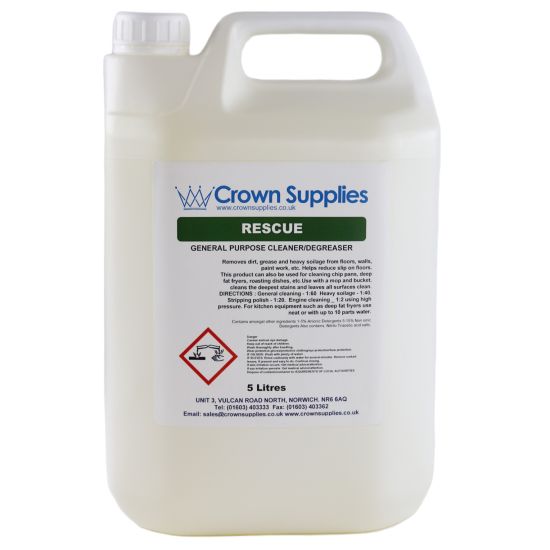 Rescue General Purpose Aniti-Bac Cleaner & Degreaser Concentrate 5lt CL2029 Rescue General Purpose Aniti-Bac Cleaner & Degreaser Concentrate 5lt CL2029