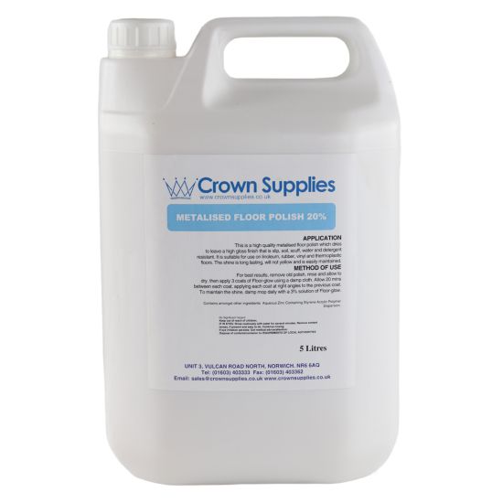 20 Metalised Floor Polish 5lt FLO1007 20 Metalised Floor Polish 5lt FLO1007