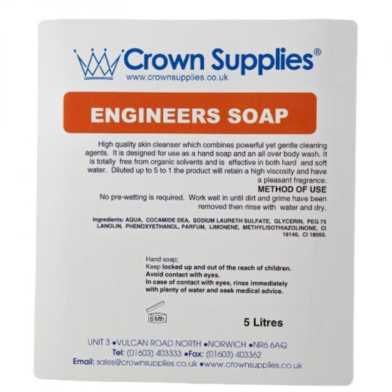 Engineers Solvent Free Liquid Hand Soap 5lt SC1041