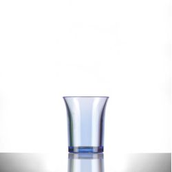 BBP Econ Polystyrene Shot Glass Neon Blue CE 25ml