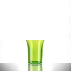BBP Econ Polystyrene Shot Glass Neon Green CE 25ml