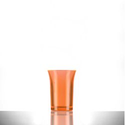 BBP Econ Polystyrene Shot Glass Neon Orange CE 25ml