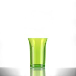 BBP Econ Polystyrene Shot Glass Neon Green CE 35ml