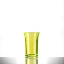 BBP Econ Polystyrene Shot Glass Neon Yellow CE 35ml