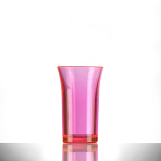 BBP Econ Polystyrene Shot Glass Neon Red CE 50ml BBP 003-2NR CE