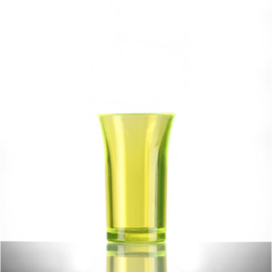 BBP Econ Polystyrene Shot Glass Neon Yellow CE 50ml BBP 003-2NY CE