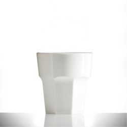 BBP Elite Remedy Polycarbonate Rocks Glass White - Single