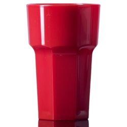 Remedy Polycarbonate Hi Ball Half Pint Glass Red - Single 