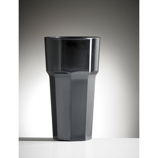 BBP Elite Remedy Polycarbonate Tall Glass Black (36 Box) BBP 122-1BL NS