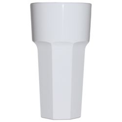 Elite Remedy Polycarbonate Half Pint Glass White - Single
