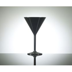 Polycarbonate Black Martini Cup 200ml - Single