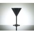 Polycarbonate Black Martini Cup 200ml - Single