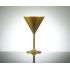 Polycarbonate Gold Martini Cup 200ml - Single