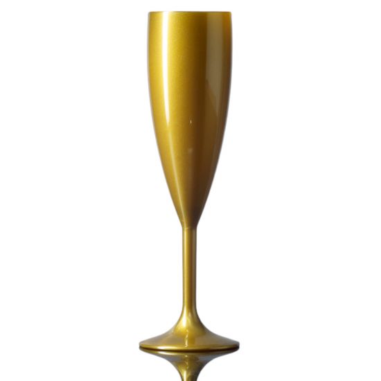 BBP Elite Premium Polycarb Champagne Flute Gold - Single BBP 141-1GD NS#PK1