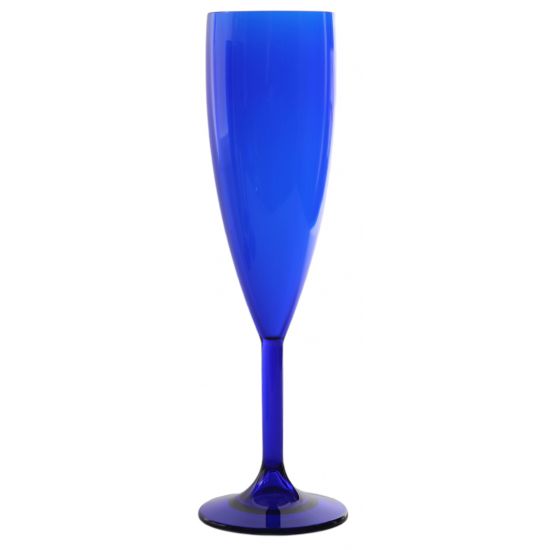 BBP Elite Premium Polycarb Champagne Flute Royal Blue BBP 141-1RB NS Single
