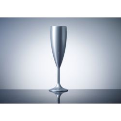 BBP Elite Premium Polycarb Champagne Flute Silver