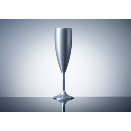 BBP Elite Premium Polycarb Champagne Flute Silver BBP 141-1SV NS