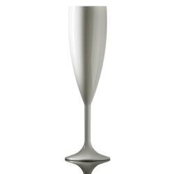 BBP Elite Premium Polycarb Champagne Flute Silver - Single