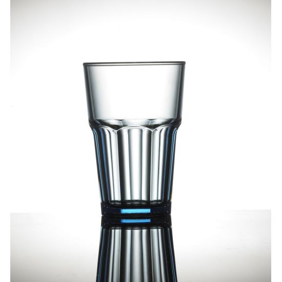 BBP Elite Remedy Polycarb Beverage Glass Blue BBP 142-1NB NS