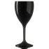 Elite Black Wine Glass - Reusable Polycarbonate Plastic - 312ml / 11o