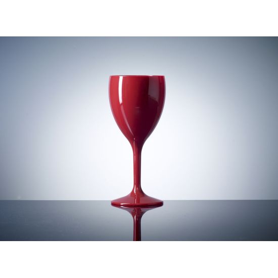 BBP Elite Premium  Polycarbonate Wine Glass Red (12 Box) BBP 143-1RD NS