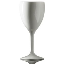 Wine Glass White - Reusable Polycarbonate Plastic 312ml / 11oz