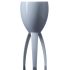 Elite Premium Polycarbonate Tristem Wine Glass White 312ml - Single