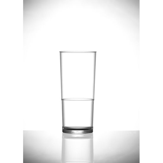 BBP Elite In2stax  Polycarbonate Half Pint Glass (48 Box) BBP 160-1CL CE