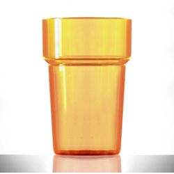 BBP Econ Polystyrene Tumbler Neon Orange CE BBP Econ Polystyrene Tumbler Neon Orange CE
