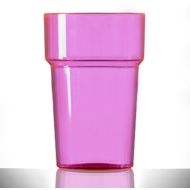 BBP Econ Polystyrene Tumbler Neon Red CE