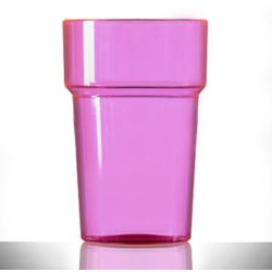 BBP Econ Polystyrene Tumbler Neon Red CE BBP Econ Polystyrene Tumbler Neon Red CE