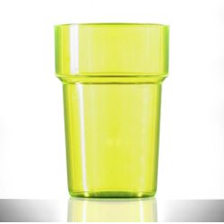 BBP Econ Polystyrene Tumbler Neon Yellow CE BBP Econ Polystyrene Tumbler Neon Yellow CE