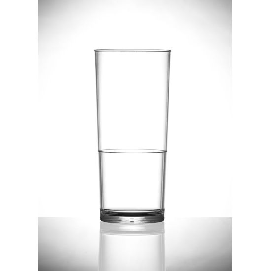 BBP Elite In2stax Polycarbonate Pint Glass CL (Box Of 48) BBP 260-1CL CE