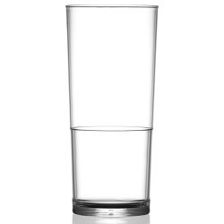 Stackable Polycarbonate Clear CE Pint Glass - Single 