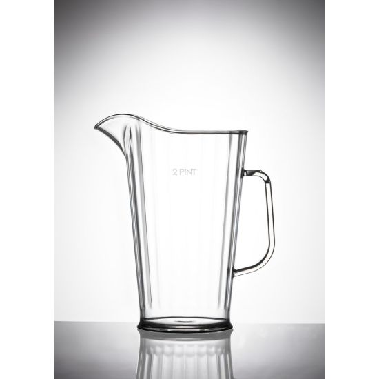 Elite 2 Pint Polycarbonate Jug LCE at 40oz / 1.25ltr Plastic Pitcher BBP 400-1CL CE