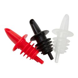 Beaumont Red Economy Freeflow Plastic Pourer – Case QTY 10