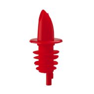 Beaumont Red Economy Freeflow Plastic Pourer – Case QTY 10