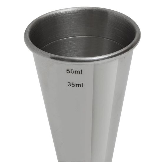 Beaumont Mezclar Banded Jigger Stainless Steel 25/35/50ml BEA 3179 Beaumont Mezclar Banded Jigger Stainless Steel 25/35/50ml BEA 3179