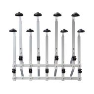 Beaumont Staggered Wall 9 Bottle Rack 70cl/1 Litre