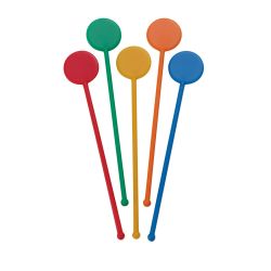 Beaumont 6 Inch Disc Stirrers – Assorted – Case QTY 250