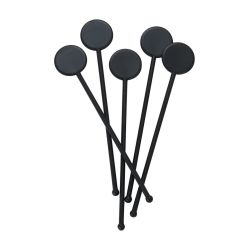 Beaumont 6 Inch Disc Stirrers – Black – Case QTY 250