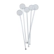 Beaumont 7 Inch Disc Stirrers – Clear – Case QTY 250