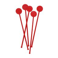 Beaumont 7 Inch Disc Stirrers – Red – Case QTY 250