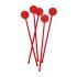 Beaumont 7 Inch Disc Stirrers – Red – Case QTY 250