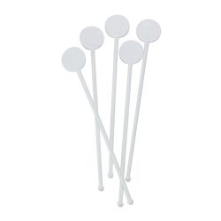 Beaumont 7 Inch Disc Stirrers – White – Case QTY 250