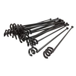 Beaumont 6½ Inch Clear Swirl Stirrer – Box 1000 – Black