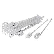 Beaumont 6½ Inch Clear Swirl Stirrer – Box 1000 – Clear